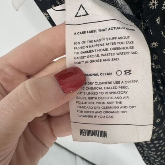 Reformation Ditzy Micro Floral Black Wide Leg Sleeveless Jumpsuit Size XS - Picture 10 of 16